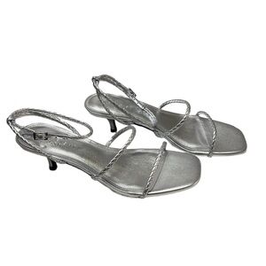 Marc fisher Elegant Silver Strappy Heels
